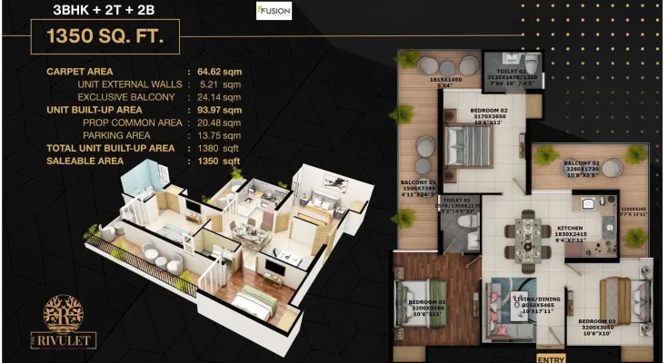 Fusion The Rivulet Floor Plan